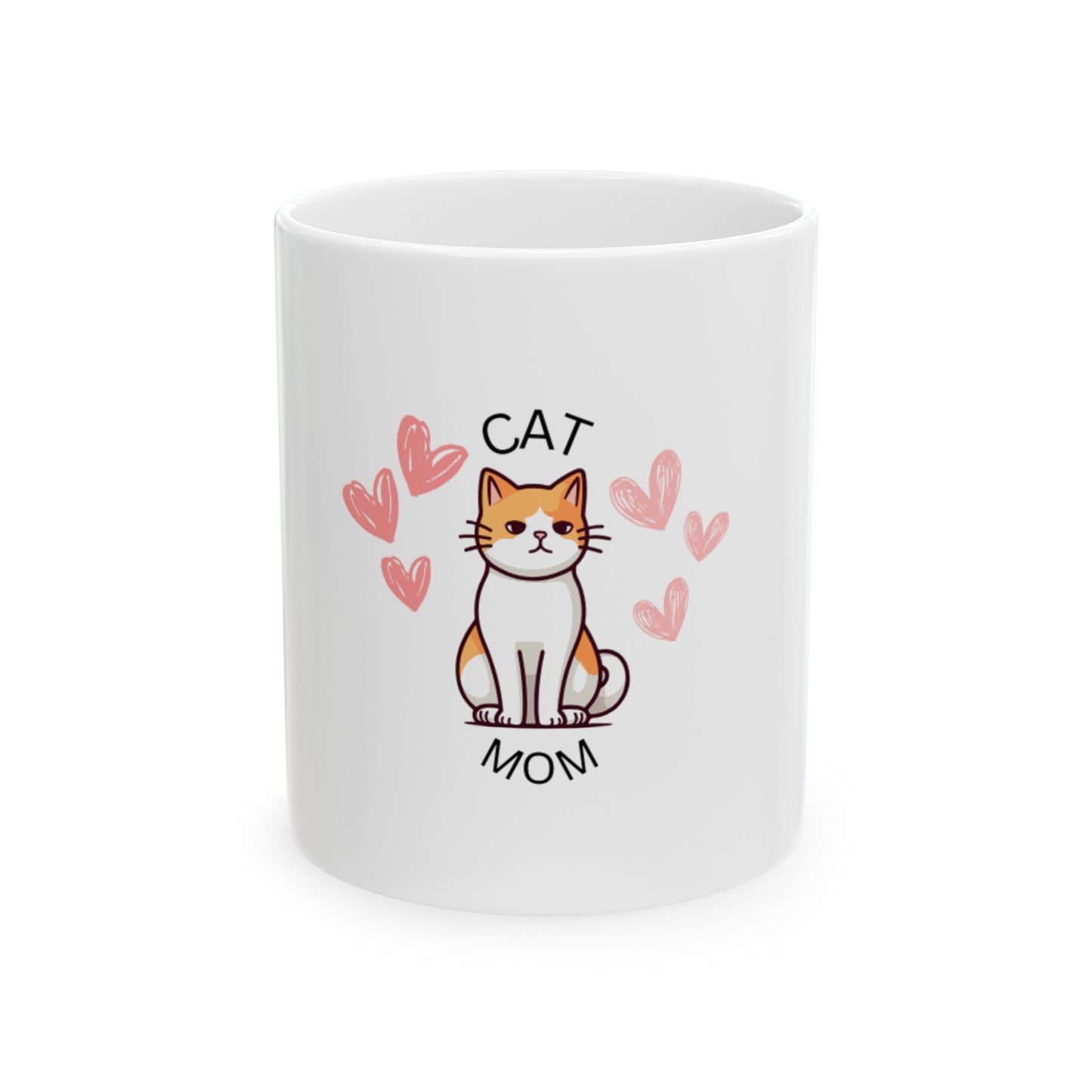 Cat Mom Ceramic Mug (11oz)